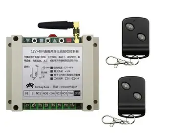 

factory universal DC12V 24V 36V 48V 10A 2CH 2Channe Radio Remote Control Switch Receiver 2* Transmitter Learning Code