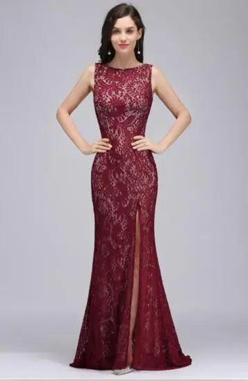 burgundy sleeveless dress