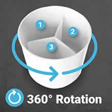 Инструменты для торта силиконовый вращающийся держатель посуды Caddy с без наконечника взвешенное основание, съемный разделитель, и Зажимная вставка | ржавчины