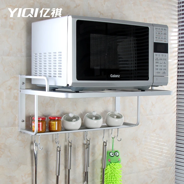 10 Length 250 150mm 2pcs Stainless Steel Wall L Shaped Table Aluminum E Microwave Oven Bracket Light Grate 2 Kitchen Shelf Rack Storage Wall