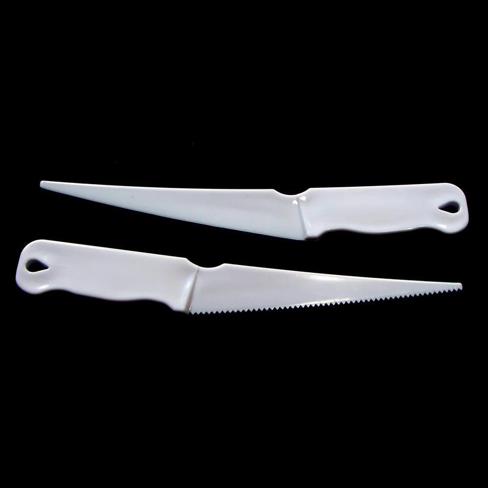 Plastic Flat Edges Cake Knife DIY Dough Cake Bread Pizza