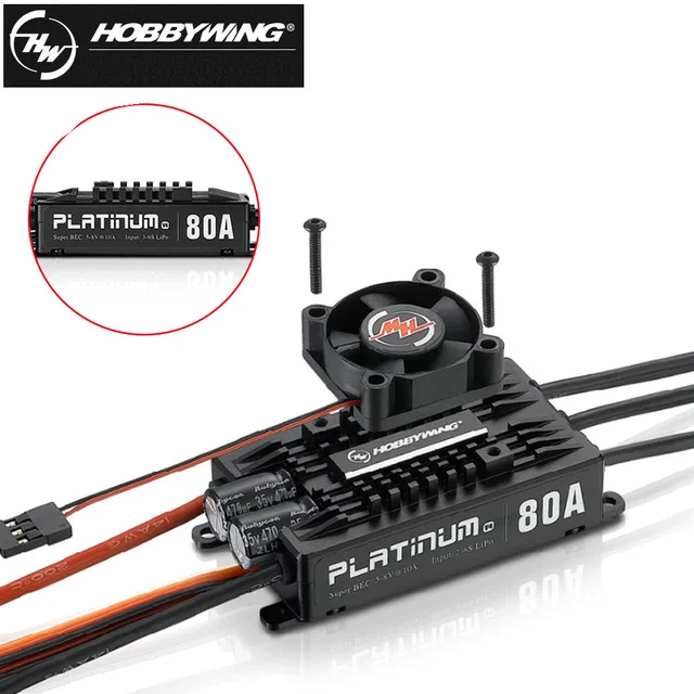 Hobbywing Platinum Pro V4 80A 3-6S Lipo BEC пустая форма бесщеточный ESC для радиоуправляемого дрона самолета вертолета