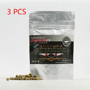 

3x45g Aquarium Crystal Shrimp Bee-grows Red Cherry Shrimp Food Wheat Stem Bacteria Natural Nutrition