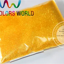 TCR12 0,2 мм переливчатая Радуга желтый цвет Блеск порошок для ногтей, Татто искусство украшения DIY порошок