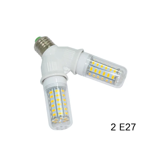 Лампа держатель Foxanon огнеупорный материал E27 2 адаптер на светильник|e27 led bulb 9w|e27
