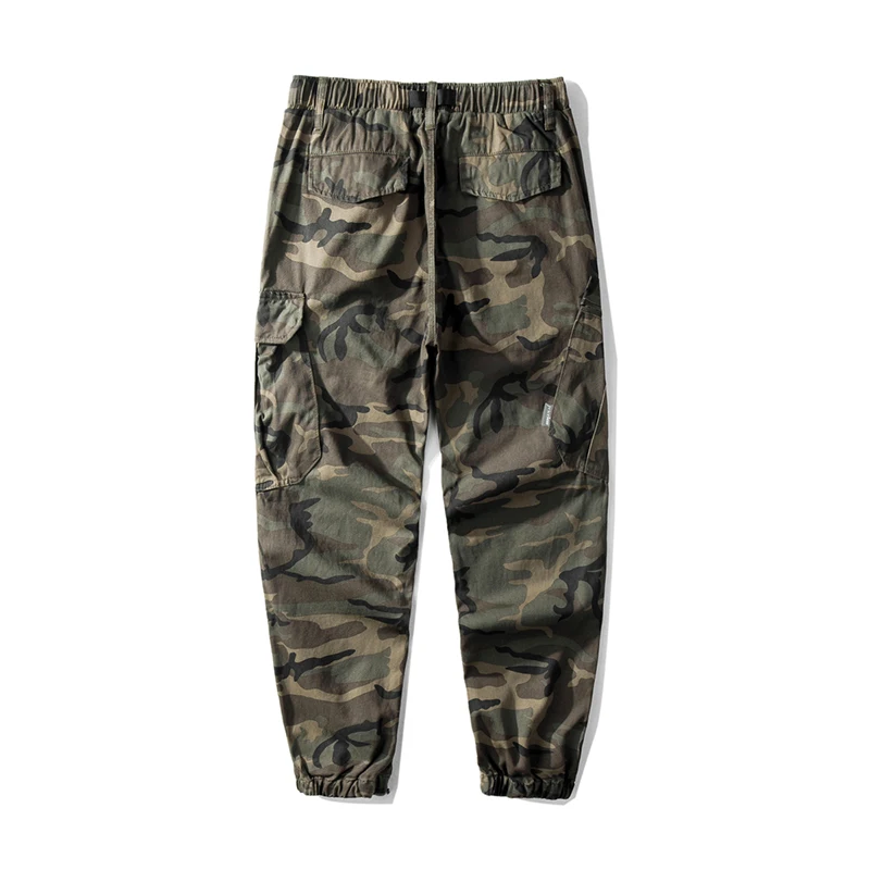 

2019 SHABIQIhigh quality Men Pants Camouflage Military Pants Loose Comfortable Cargo Trousers Camo Jogger pocket Military Pants