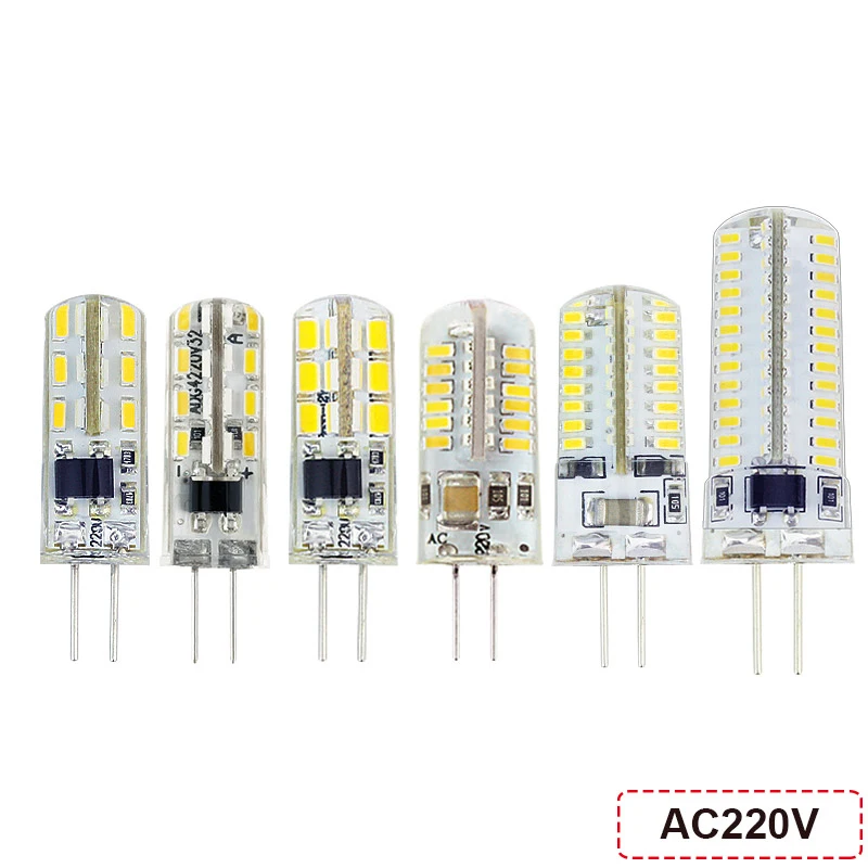 G4 LED 220 v lámpara 2835 3014 SMD 24 48 104 ahorro de energía LED Lamparas reemplazar 10 W 20 W 30 W 40 W bombilla halógena