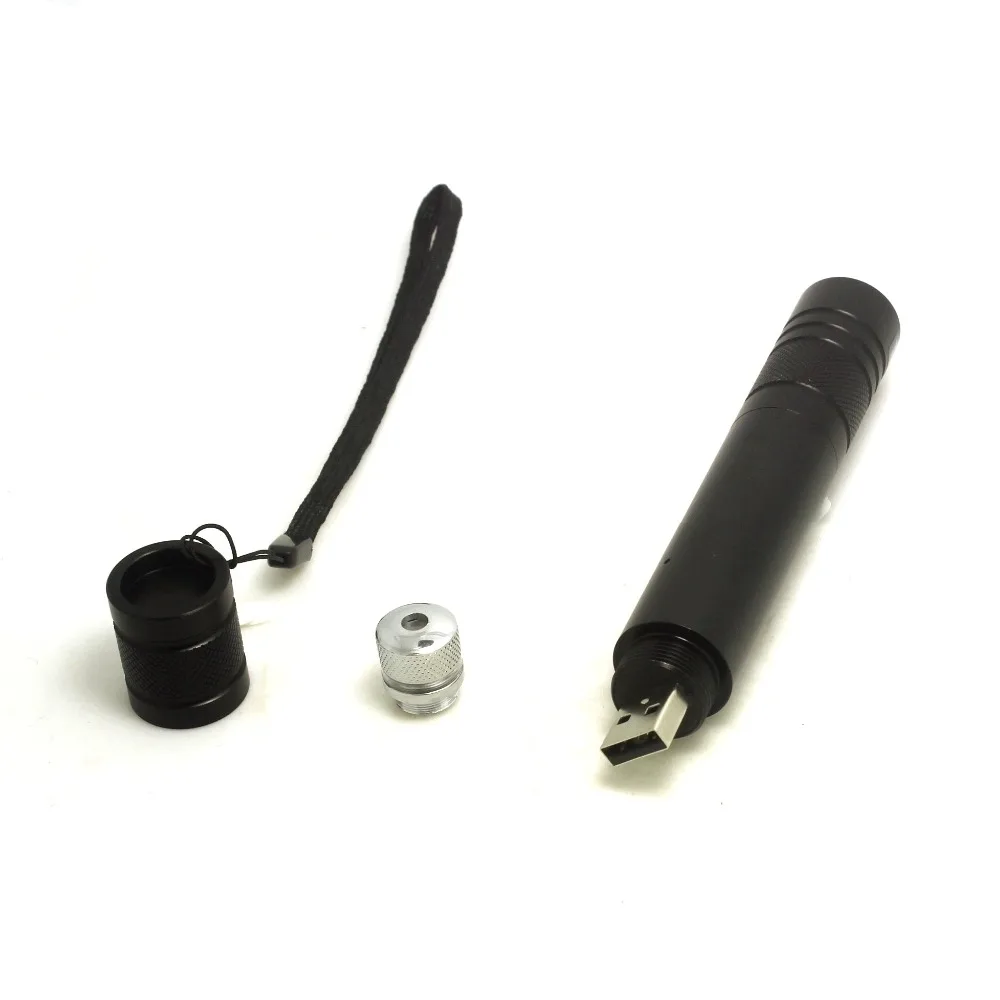 Tinhofire USB вход лазер 6000 футов 5 мВт зеленый 532 нм Красный 650 лазерная указка с