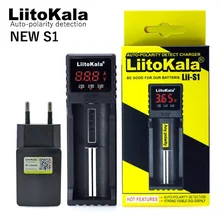 Liitokala lii-S1 18650 зарядное устройство батарея для литий-полимерный перезаряжаемый аккумулятор ni-CD 26650 AA AAA, автоматическое обнаружение полярности+ 5 В 1A