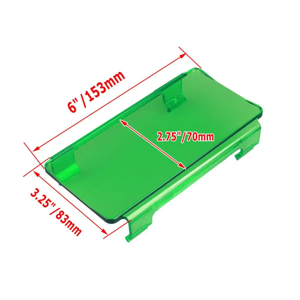6 дюймов 8 дюймов защелкивающийся пылезащитный чехол для " 12" 3" 42" 5" 52" 5" светодиодный светильник Янтарный черный прозрачный красный синий зеленый - Цвет: 6inch Green