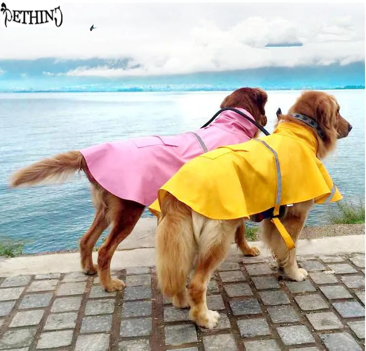large dog XS 4XL dog jacket for rain dog coat Leisure pet clothes dog raincoat