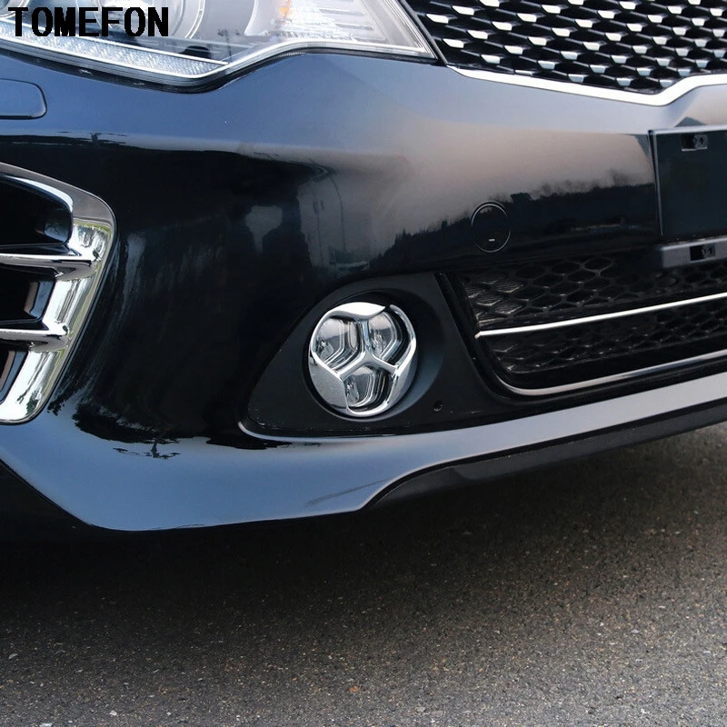 For Kia Optima K5 2016 2017 ABS Chrome Front Fog Light Fog Lamp Cover