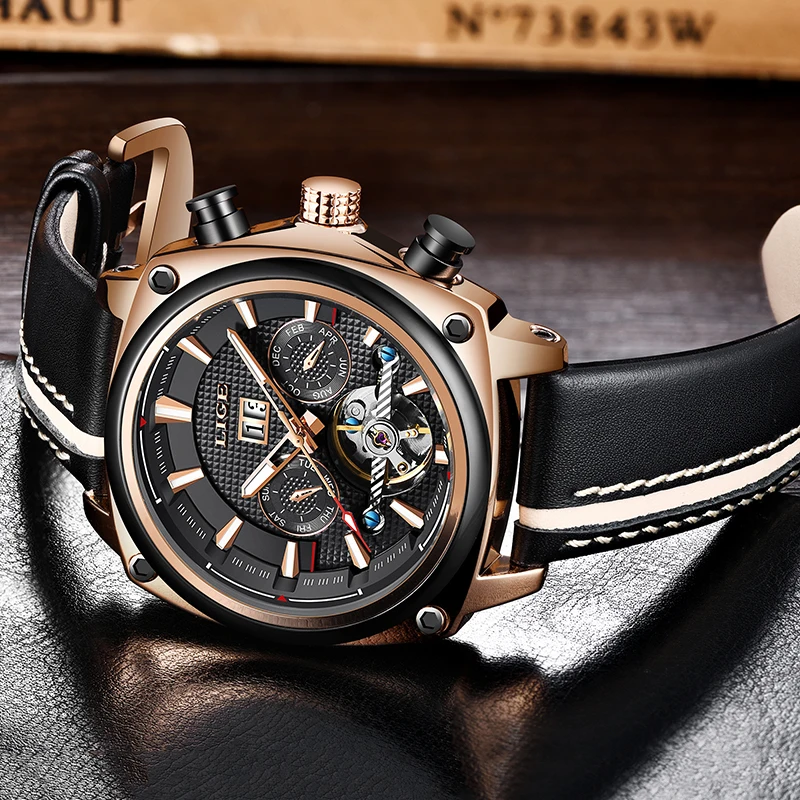 العسكرية للماء الميكانيكية ووتش الرجال ييج أعلى luxuryBrand toCreate a StylishCasual الرجال والنساء ساعات Montre أوم