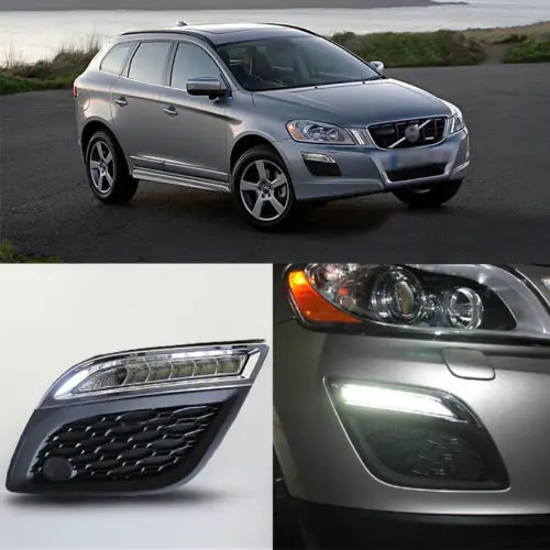 NEW LED DRL Driving Daytime Running Day Fog Lamp Light For 2010-2012 VOLVO XC60
