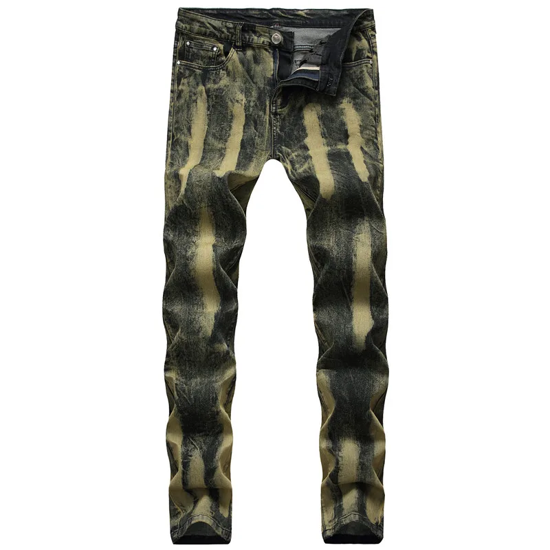 MORUANCLE Men's Vintage Jeans Pants Stretchy Retro Denim