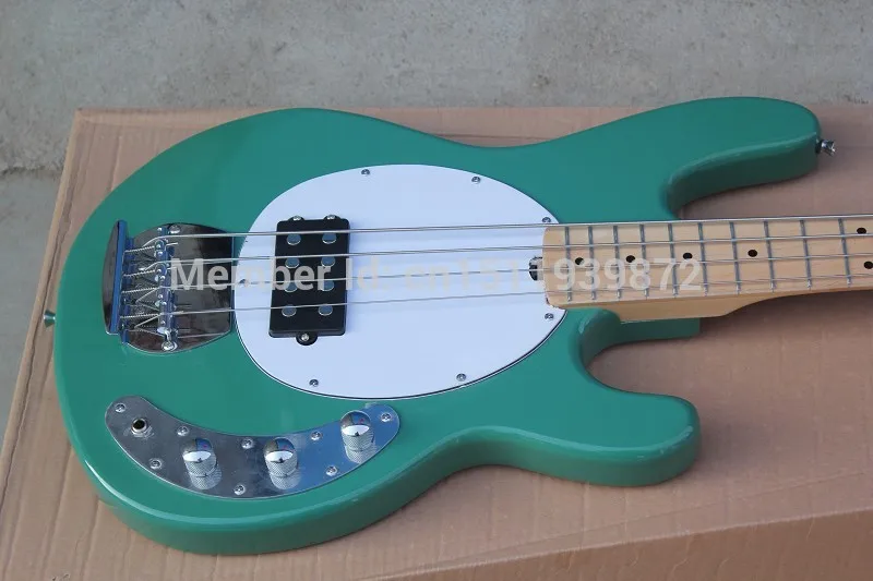 Hardcase Bass Guitar StingRay 4 Music Man green Electric Best Musical instruments Active pickups |