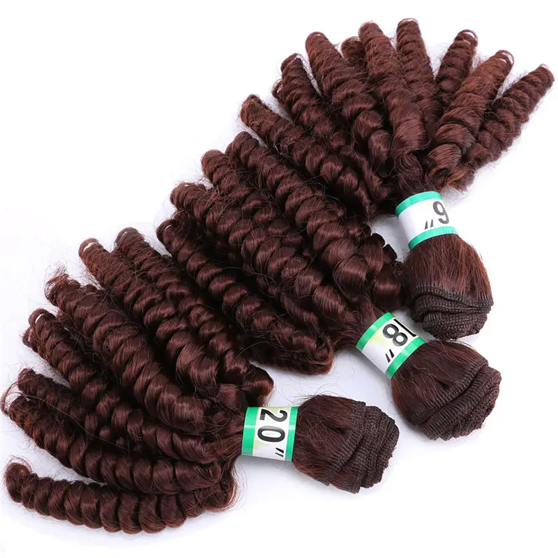 Цвет#613 Funmi вьющиеся волосы 16 18 20 дюймов 3 шт./лот синтетические пряди для черных женщин - Цвет: #33