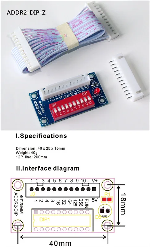 Клеммный адаптер, 5 ядер XLR на 3 ядра XLR, RJ45-3P, ADDR2, XLR5-3P использовать для CH светодиодный dmx512 диммер светодиодный декодер - Цвет: ADDR2-DIP-Z