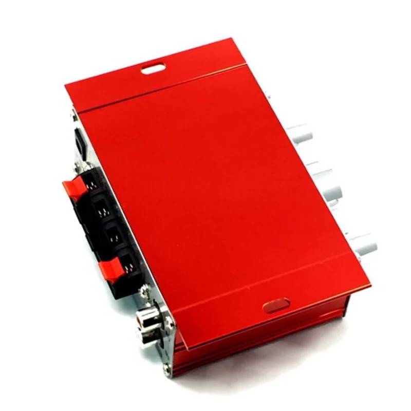 1pc Mini Hi-Fi Power Amplifier DC 12V 20Hz-20kHz Audio Amplifiers For Motorcycle Car Home MP3/DVD/SD HY-2001