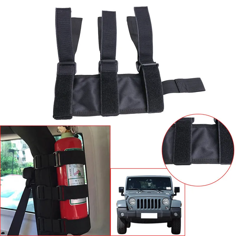 Черный 1680D рулон ткани Оксфорд держатель огнетушителя для Jeep Wrangler YJ TJ JK ATV/UTV