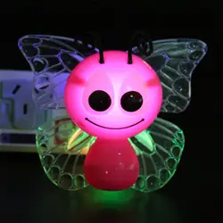 Светодио дный светодиодные красочные настенные ночные светильники украшения светодио дный RGB светодиодные ночники Пчелка и бабочка