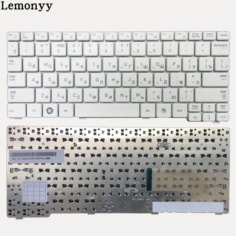  New Russian keyboard for Samsung N150 NB20 NB30 N143 N148 NPN148 NPN150 N158 RU laptop keyboard Whi