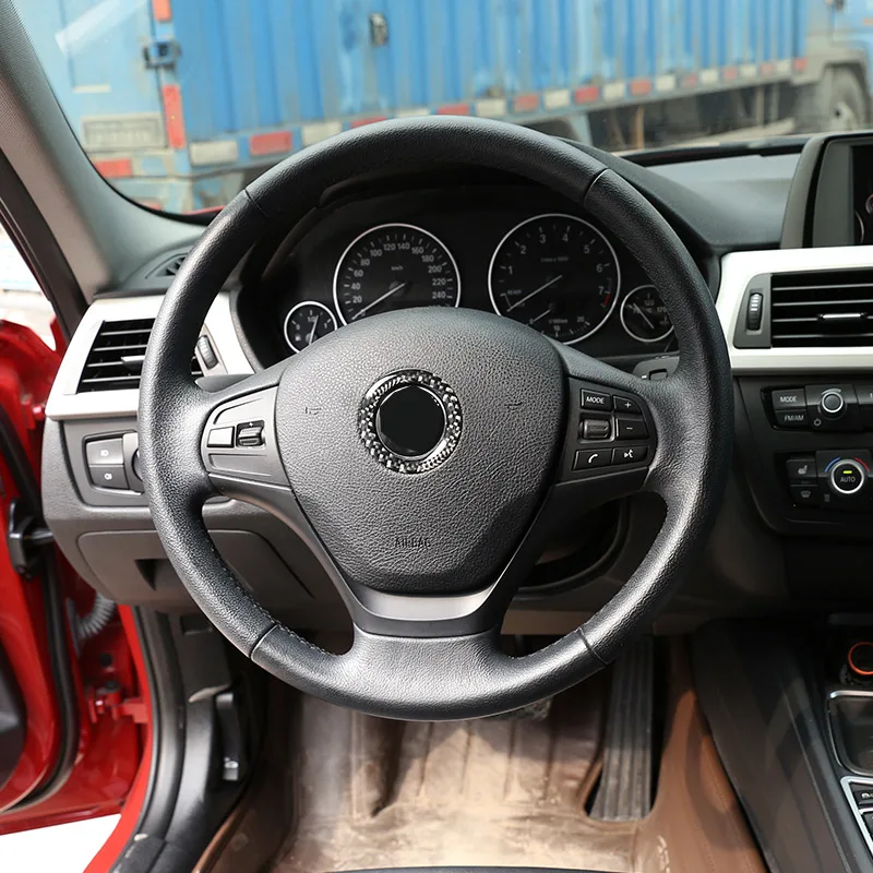Углеродное волокно для BMW 3 4 серии F30 F32 F33 F36 2013 2019 украшение на руль автомобиля
