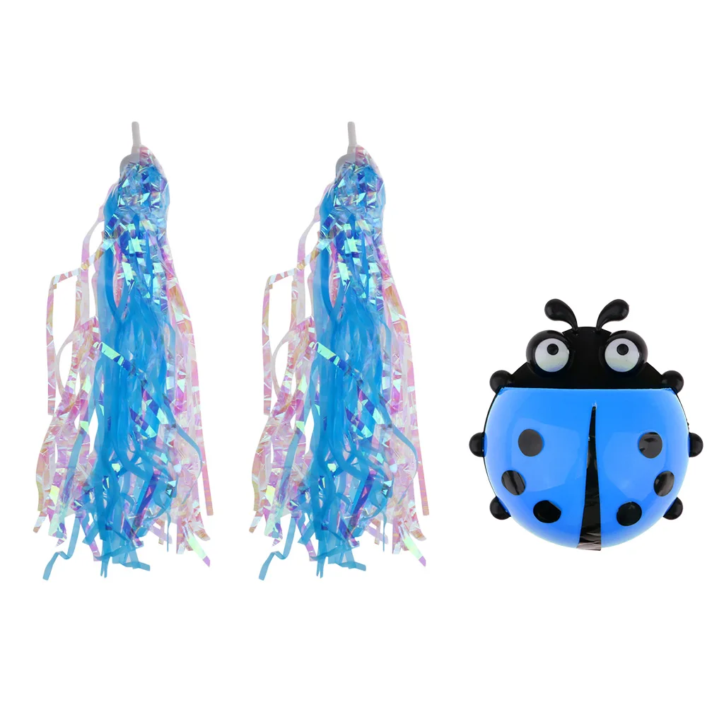 Bicycle Plastic Bag Kids Children Bike Scooter Front Basket with Handle Tassels for Boys Girls Gifts Cycling Accessories