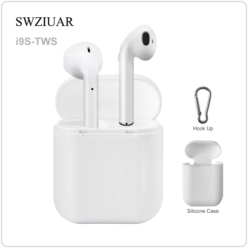 

New i9S TWS Bluetooth 5.0 Wireless Earphones Headsets Earbuds With Charge Box For IPhone Samsung Xiaomi Huawei LG Moblie Phones