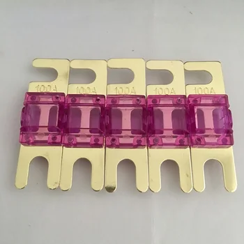 

10PCS/Pack Zinc Alloy Golden Plated AFS Fuse MINI ANL Fuse 100A
