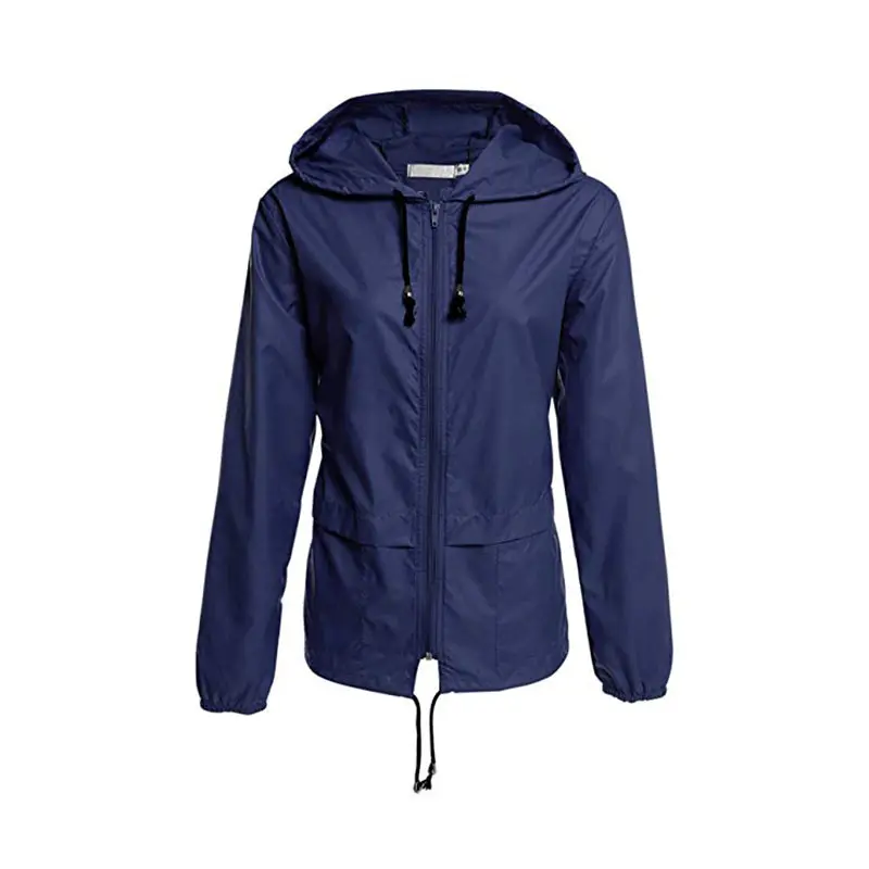 Lightweight Waterproof Raincoat Women Windbreaker Outdoor Zipper Hooded Rain Jacket Casual Long Sleeves Feminino Coats Outwear (15)