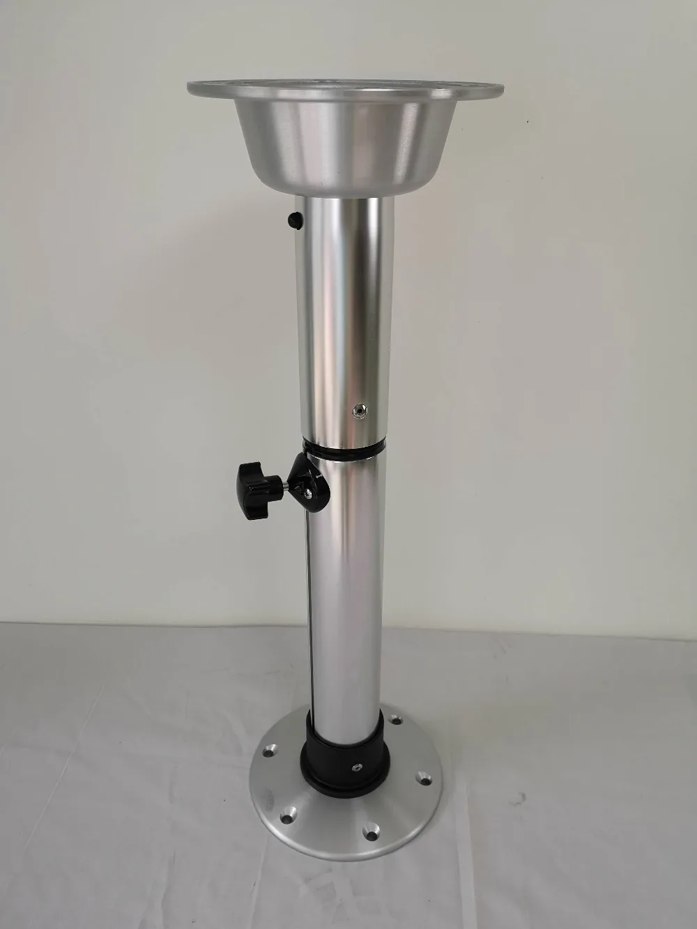 Marine Boat RV Aluminum Adjustable Table Pedestal With Removable Base