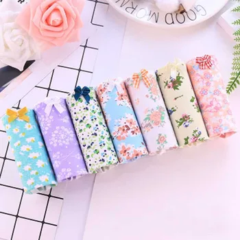 

7 Pieces/lot Women Panties Lace Women Cotton Briefs Underwear Sexy Cute Panties Breathable Ladies Underpants Female Intimates