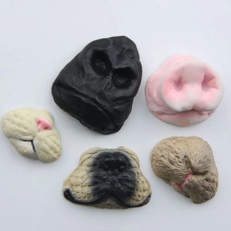

1 Pc Funny Bulldog Cat Apes Bunny Pig Noses Fridge Magnet Animal Action Figures Toy Refrigerator Magnetic Sticker
