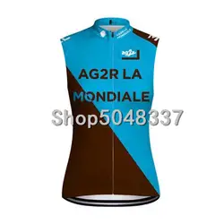 AG2R 2019 без рукавов Жилеты трикотажные летние дышащая одежда MTB для велосипедистов одежда велосипедный жилет трикотаж Ropa Maillot Ciclismo