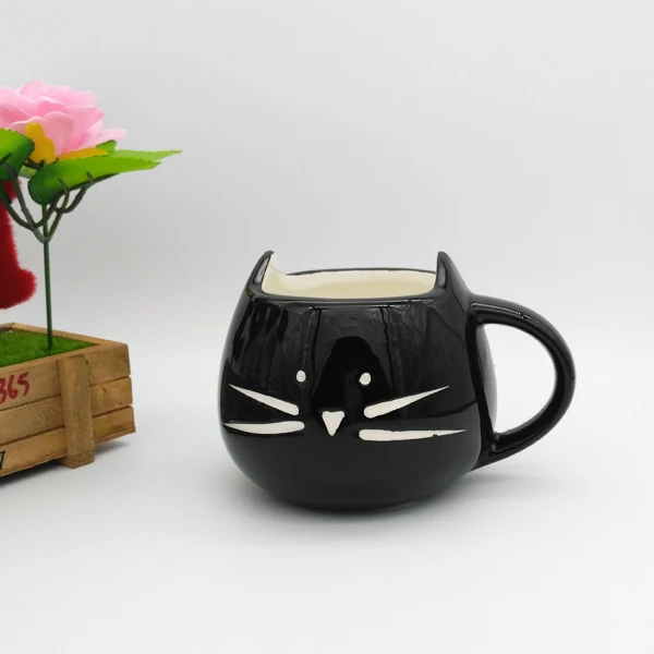 Best продажи Кофе чашки Белый Кот животных Молоко Кубок Керамика любителей чашки милый подарок на день рождения