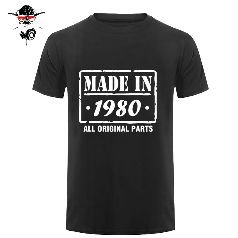 32rd Birthday T Shirt Made In 1980 Mens Funny T SHIRT mens clothing