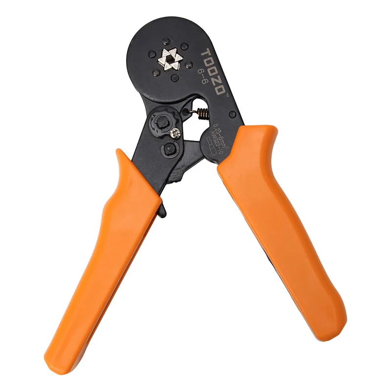 

TOOZO Terminal Crimping Tool Bootlace Ferrule Crimper Wire End Cord Pliers 0.25-6 Square Millimeter