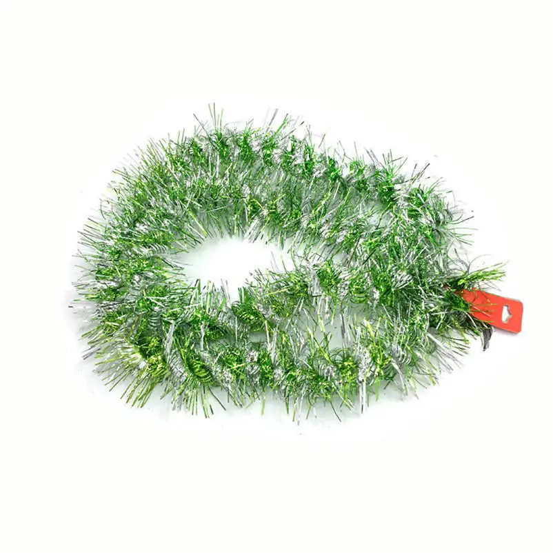 Christmas party streamers Xmas Tree Ornaments 1.8m Tinsel Hanging Decor Bunting Birthday Wedding Decoration Party Favors S27 (7)