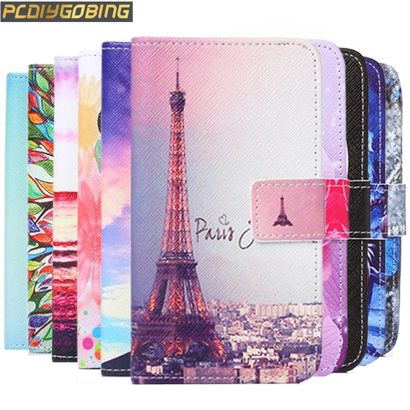 

Luxury Colour Rose Flower Tower Pattern Full Cover Wallet Painting PU Leather Case for Asus Zenfone 2 ZE550ML / ZE551ML 5.5"