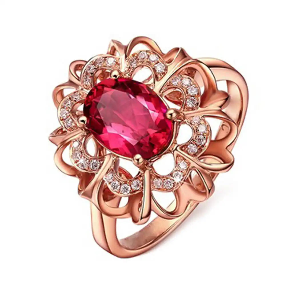 red stone ring design
