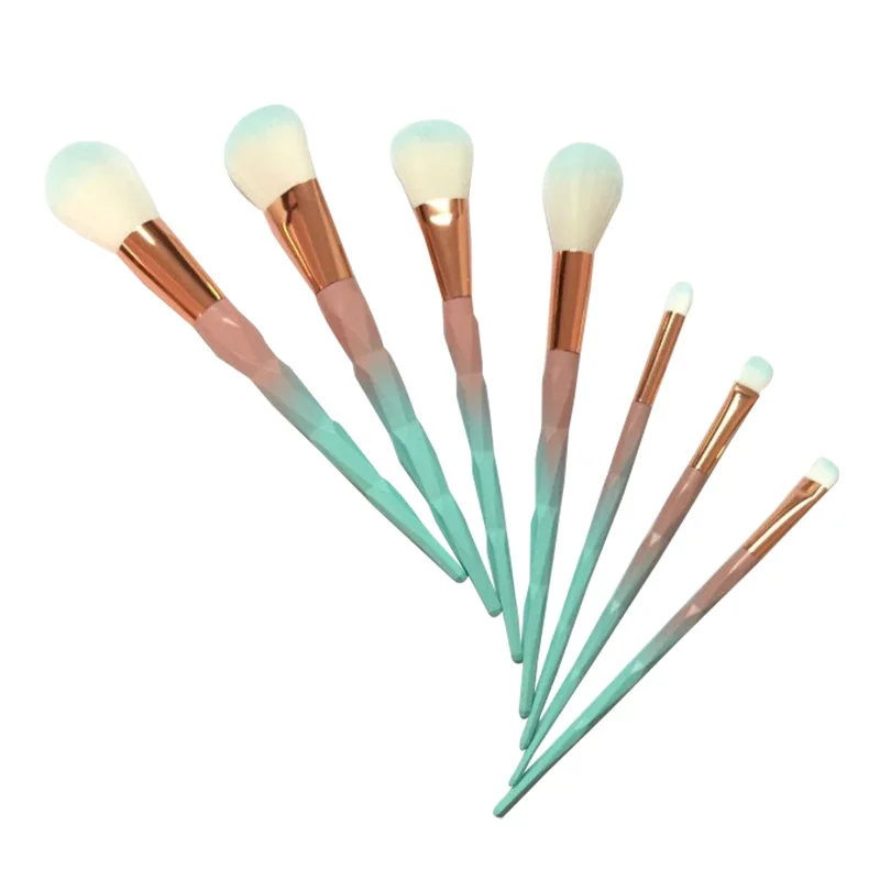 7 шт. радужные кисти для макияжа с единорогом|makeup brushes|makeup brushes brushbrush brush |
