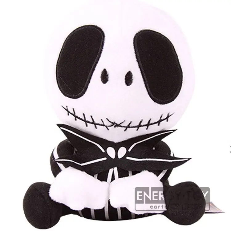 

Cartoon The Nightmare Before Christmas cool Jack Skellington 7" stuffed toy lovely soft plush doll Sitting great gift
