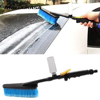 

1PC Auto Exterior Cleaning Brushes Retractable Long Handle Car Wash Brush Water Foam FlowCare Washer Tire Clean Tool Maintenance