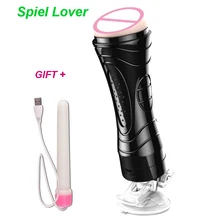 Hands Free Electric Oral Male Masturbator for Man Vagina real Pussy vibrator Sex Toys For Men Masturbation Cup Anus sex mashine