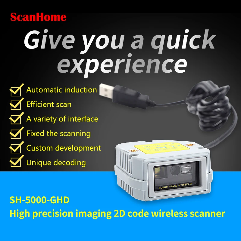 

ScanHome 1D/2D QR PDF417 Data Matrix Scanner Module Scanner Engine with TTL RS232 and USB SH-800