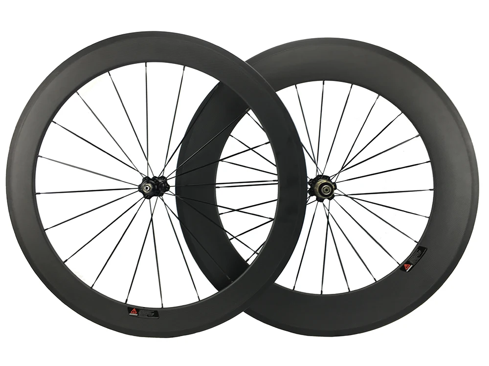 

Road Wheel Front 60mm Rear 88mm Clincher Carbon Fiber Road Cycle Bicycle Wheelset 700C Novatec 291-482
