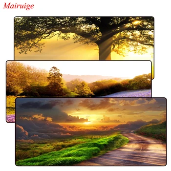 

Mairuige Sunshine Rays and flowers Tree Large Gaming Locking Edge Keyboard Mouse Mat Gaming Mousepad for CS GO LOL Dota Game