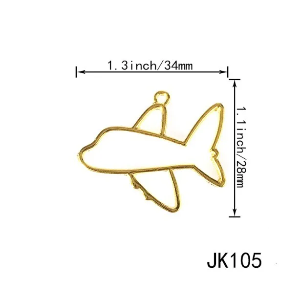 10 шт./партия корабль ракета самолет средство передвижения металлическая рамка кулон золотой шарм гнездовая оправа Кабошон Установка УФ смола подвеска - Цвет: JK105