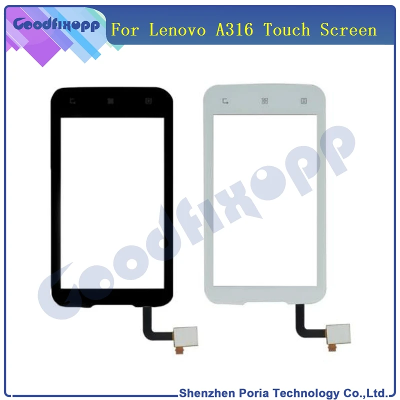 Для Lenovo A316 A316i сенсорный экран Переднее внешнее стекло дигитайзер панель